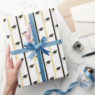 Graduation Cap Parade Wrapping Paper