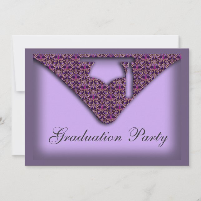 Graduation Cap Party Invitation (Front)