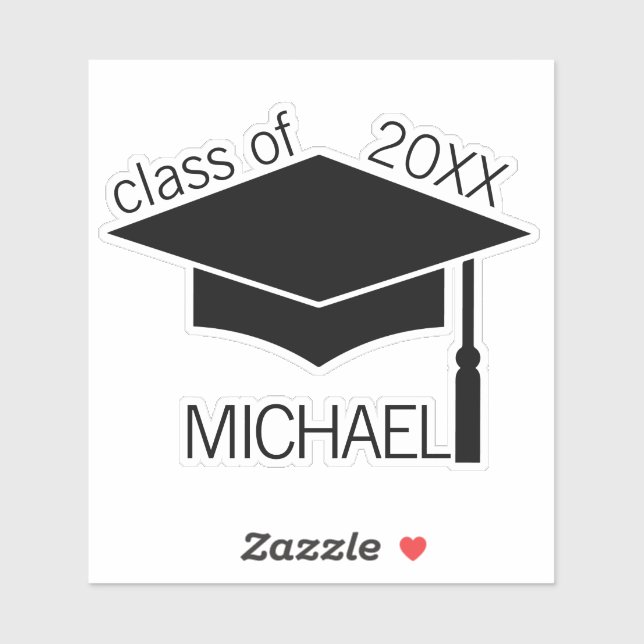 Graduation cap personalised name (Sheet)