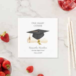  Graduation Cap Personalised Party Napkin