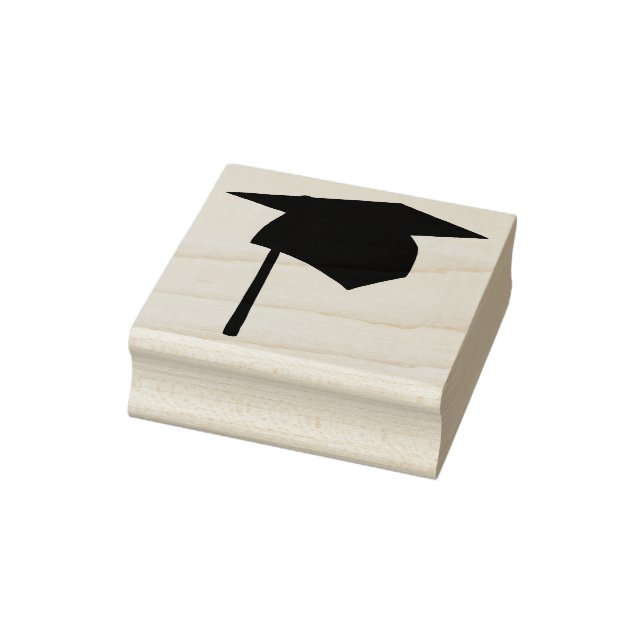 Graduation Cap Rubber Stamp (Stamp)