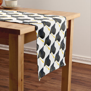 Graduation Cap Short Table Runner