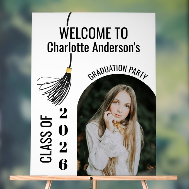 Graduation Cap Tassel  Acrylic Sign (Neutral)