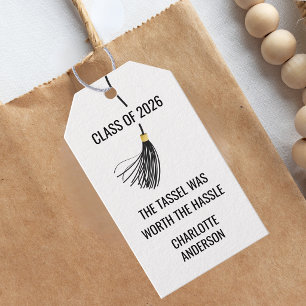 Graduation Cap Tassel Paper Gift Tags