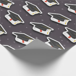 Graduation Cap Tassle Modern  Wrapping Paper