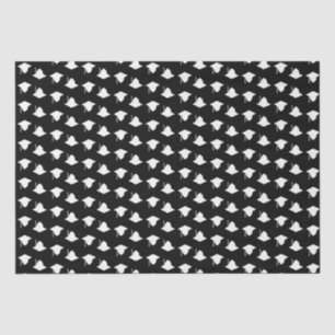 Graduation cap topper pattern white & black modern tissue paper