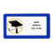 Graduation Cap w/Diploma - Dark Blue Background