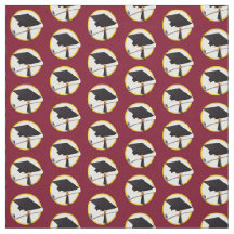Graduation Cap with Diploma Fabric