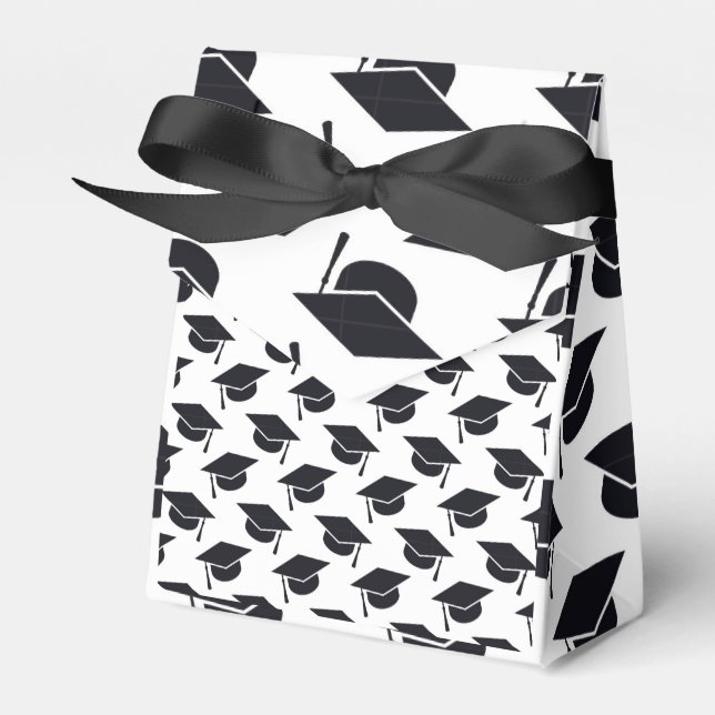 Graduation Caps Favour Box (Front Side)