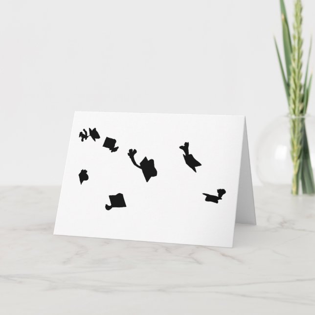 Graduation Caps Thank You card (Front)