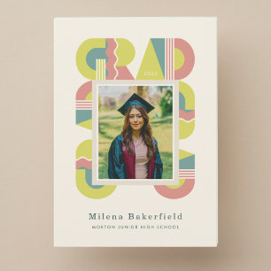 Graduation card class of 2026 retro