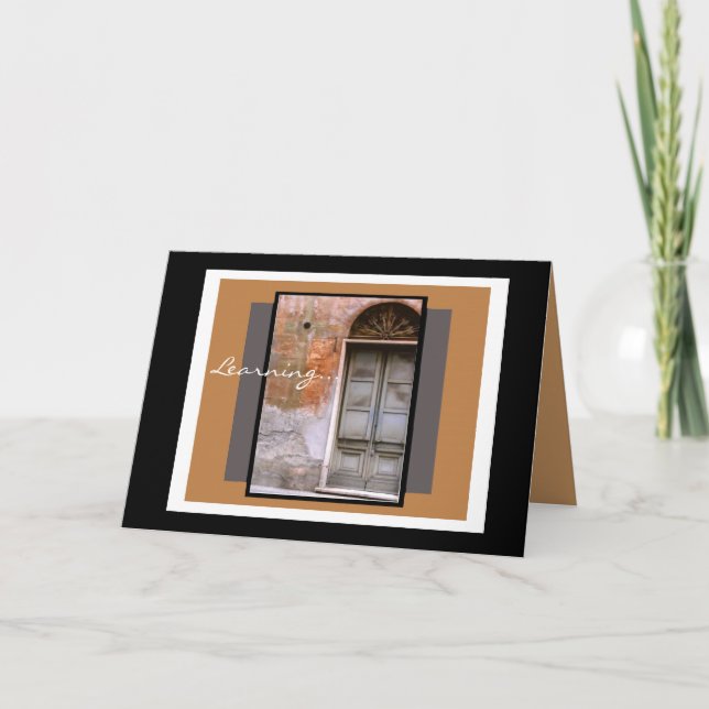 Graduation Card Doorway to the future (Front)