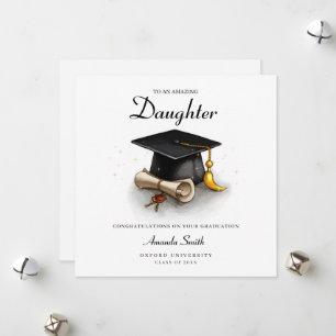 Graduation card for daughter, graduation card