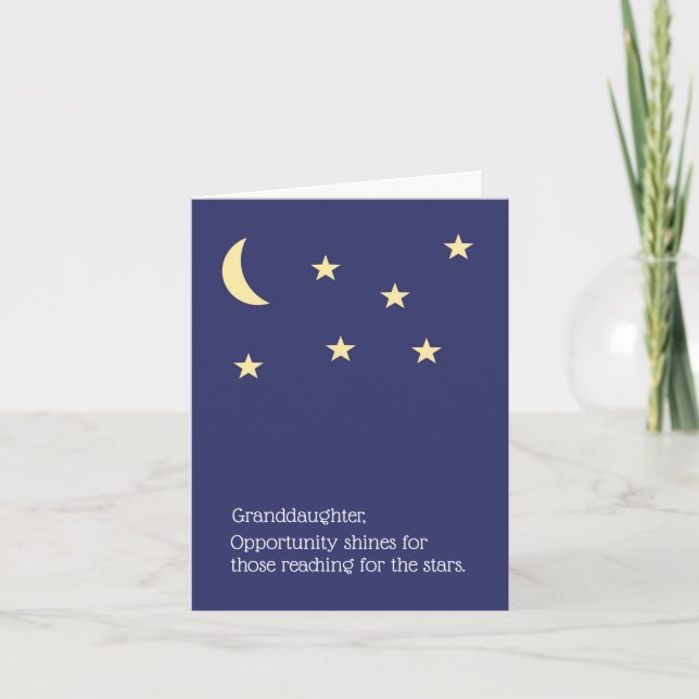 Graduation Card for Granddaughter (Front)