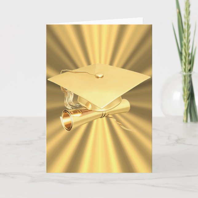 Graduation Card-Gold Card (Front)