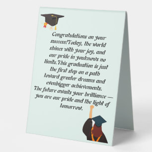 Graduation Card Inspirational Quote Class of