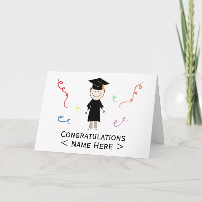 Graduation Card Personalised (Front)