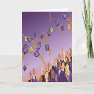Graduation Card-Purple Card