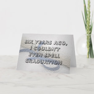 Graduation Card (with a nice ccover)