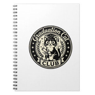 Graduation Cat Funny Cat Graphic - Graduation Cat  Notebook