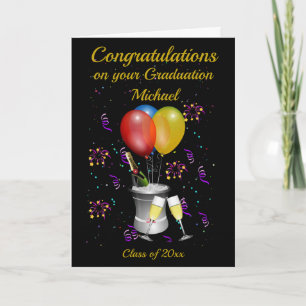 Graduation Celebration Black Card