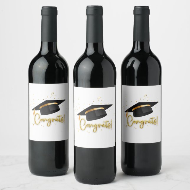Graduation Celebration Collection Wine Label (Bottles)
