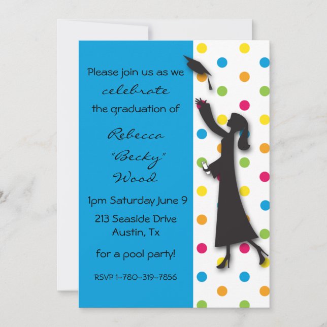 Graduation Celebration! Invitation (Front)