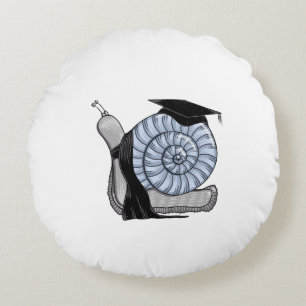Graduation celebration round cushion