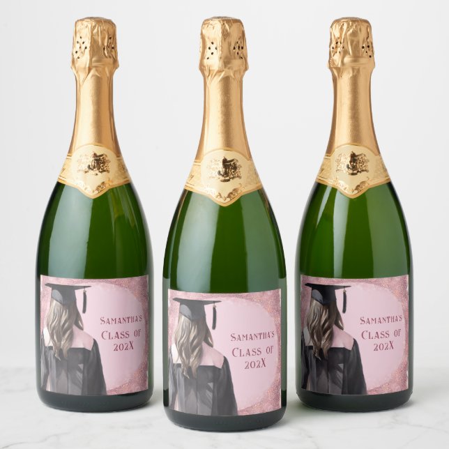 Graduation Champagne Personalised labels (Bottles)