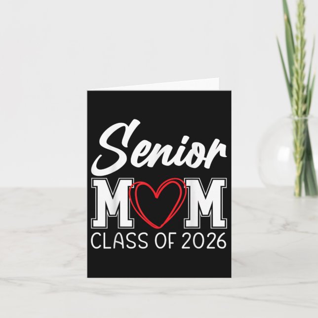 Graduation Cl Of 2026 Senior 2026  Card (Front)