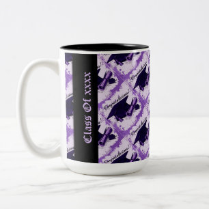 Graduation Class Cap & Diploma Purple Mug