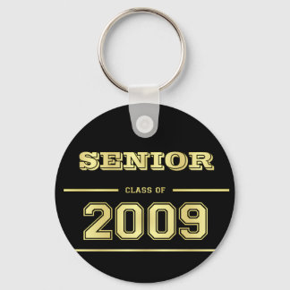 Graduation Class of 2009 Key Ring - Black and Gold