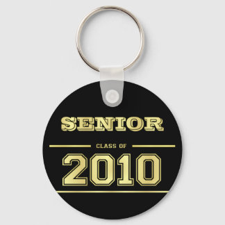 Graduation Class of 2010 Key Ring - Black and Gold