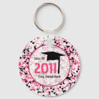 Graduation Class Of 2011 - Pink & Black Splatter