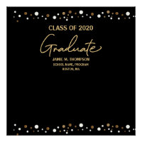 Graduation Class of 2020 Gold/ Black Elegant
