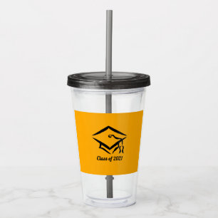 Graduation Class of 2021 GLDBLK Acrylic Tumbler