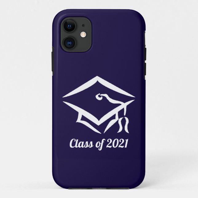 Graduation Class of 2021 NVYWHT Case-Mate iPhone Case (Back)