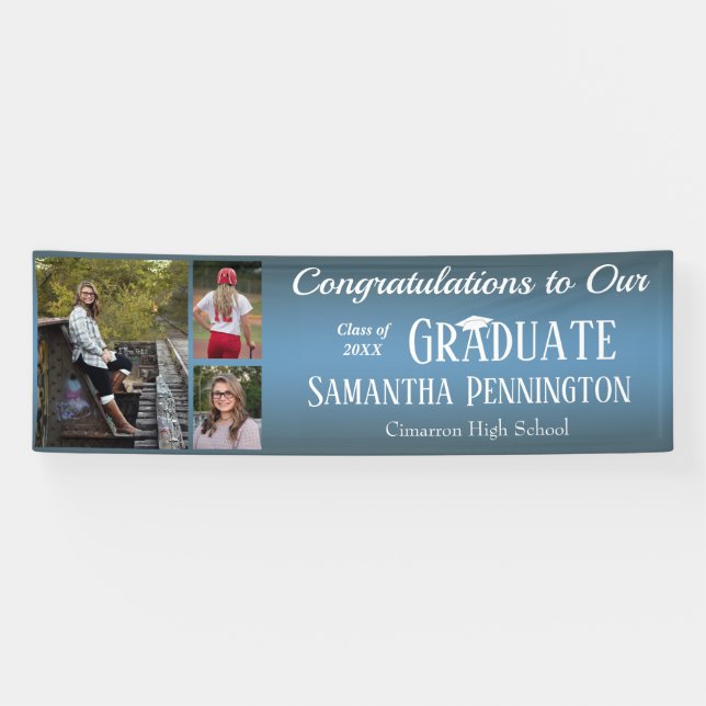 Graduation Class of 2021 Photo Collage Banner (Horizontal)