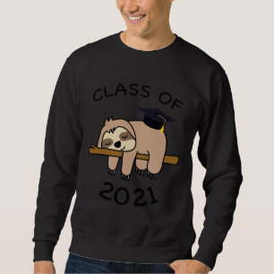Graduation Class Of 2021 Sloth Funny Graduate Juni Sweatshirt