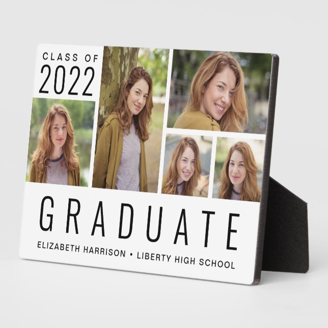 Graduation Class of 2022 5 Photo Plaque (Side)
