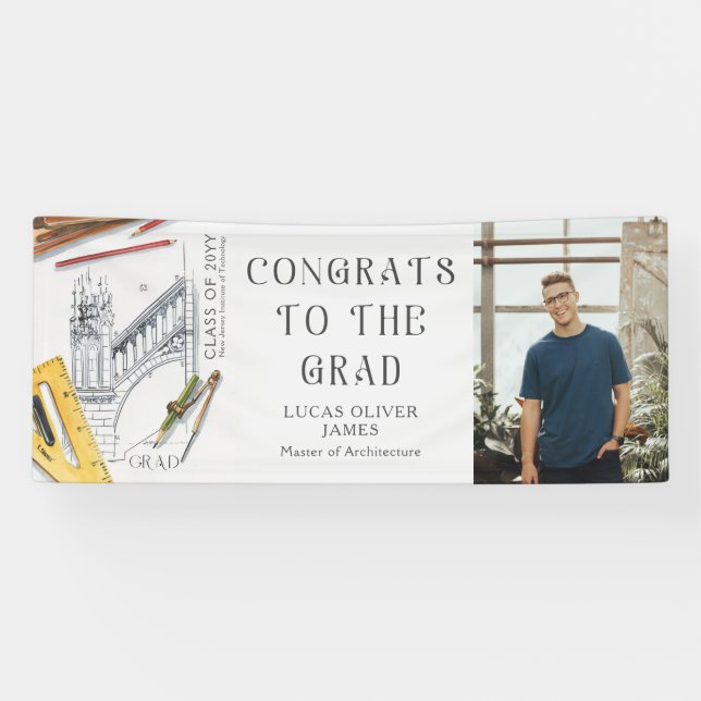 Graduation Class of 2022 Architecture Engineer Banner (Horizontal)