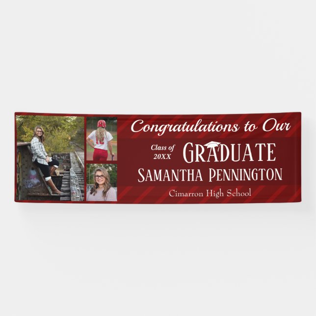 Graduation Class of 2022 Photo Collage Banner (Horizontal)