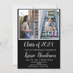 Graduation, Class of 2023, Photo Invitation