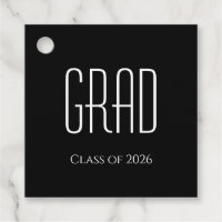 Graduation Class of 2024 Minimalist Black White