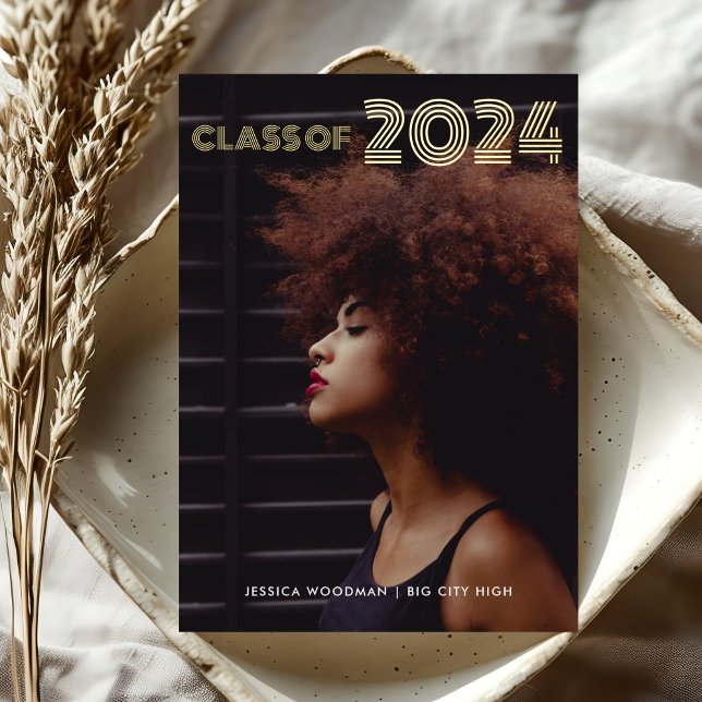 Graduation Class of 2024 Modern Typography Gold (Creator Uploaded)