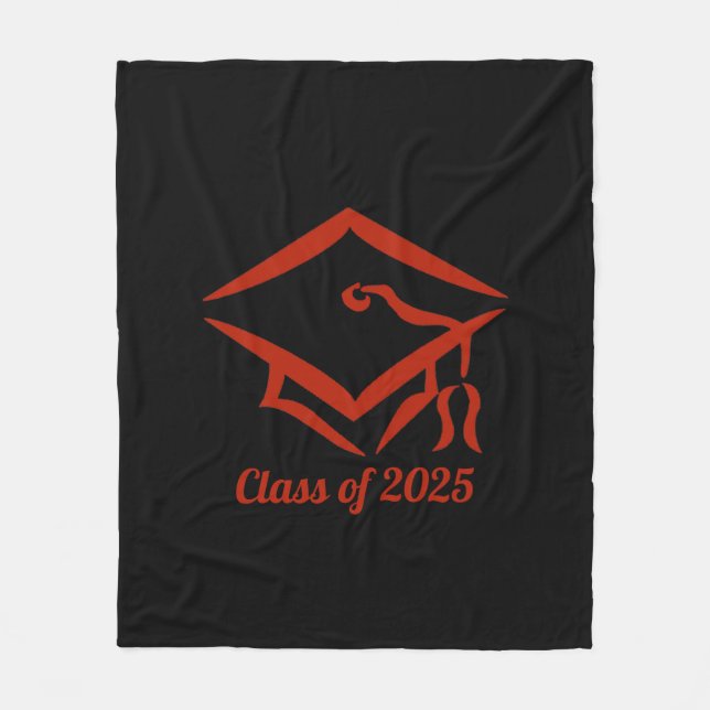 Graduation Class of 2025 BLKBRD Customise Year Fleece Blanket (Front)