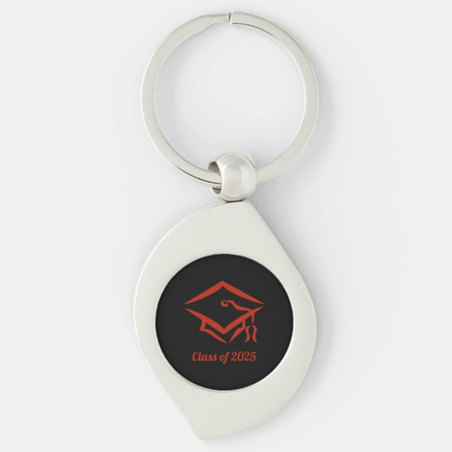 Graduation Class of 2025 BLKBRD Customise Year Key Ring (Front)