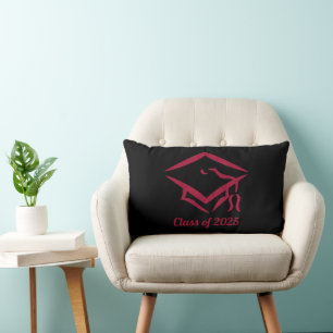 Graduation Class of 2025 BLKDKRD Customise Year Lumbar Cushion