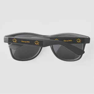 Graduation Class of 2025 BLKGLD Custom Year Name Sunglasses