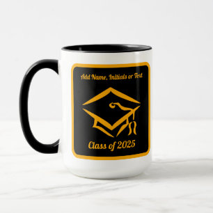 Graduation Class of 2025 BLKGLD Customise Year Mug
